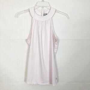 Athleta High Neck Sleeveless Ruched Back Top